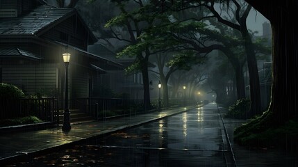 Rain, Rainy day background illustration wallpaper design