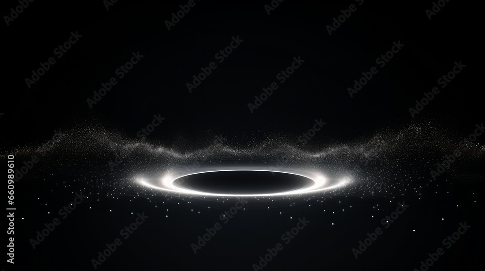 Aufkleber this image depicts a 3d futuristic circle wave with a visually captivating abstract digital backgrou