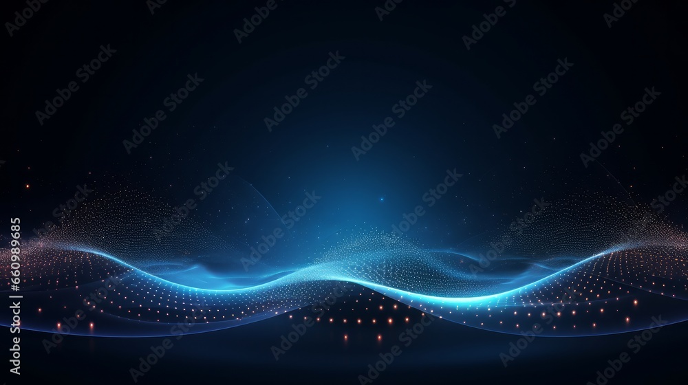 Aufkleber this image depicts a 3d futuristic circle wave with a visually captivating abstract digital backgrou
