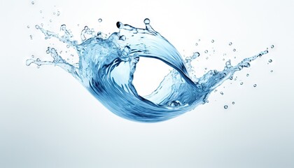 Obraz premium water splash isolated on white background