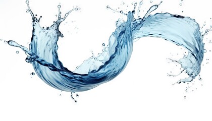 Obraz premium water splash isolated on white background