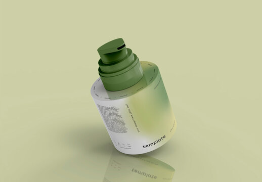 3d Dispenser Bottle Mockup