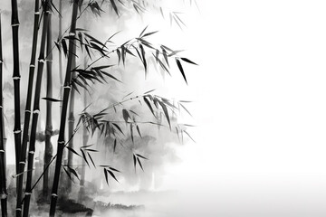 Bamboo forest background - obrazy, fototapety, plakaty