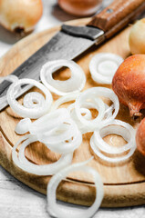 Fresh chopped onion.