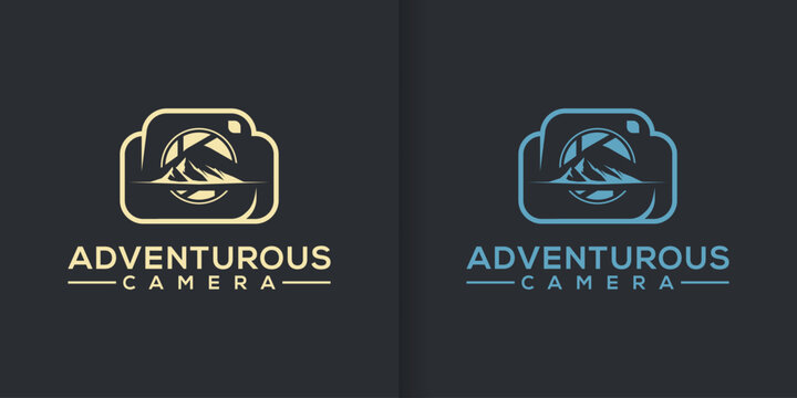 Landscape Photography Logo collection. Photography Logo design vector inspiration