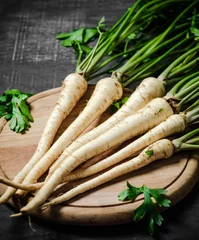 Tragetasche Fresh parsley root . © Artem Shadrin