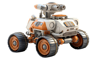 3D Cartoon Representation Exploration Rover Transparent PNG
