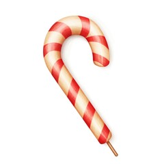 candy cane isolated on white