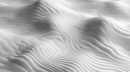 A dynamic white 3D topographic line contour map background with wave-like patterns, creating a visually engaging geospatial aesthetic