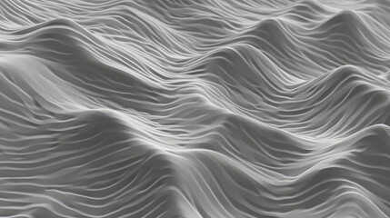 A dynamic white 3D topographic line contour map background with wave-like patterns, creating a visually engaging geospatial aesthetic