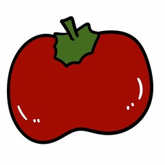 tomato vegetable food icon illustration graphic design
