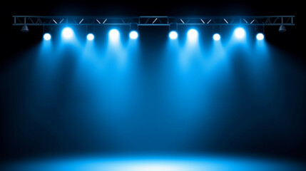 Light of theater spotlights