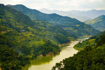 a Part of Nho Que River in Ha Giang, Northern Vietnam