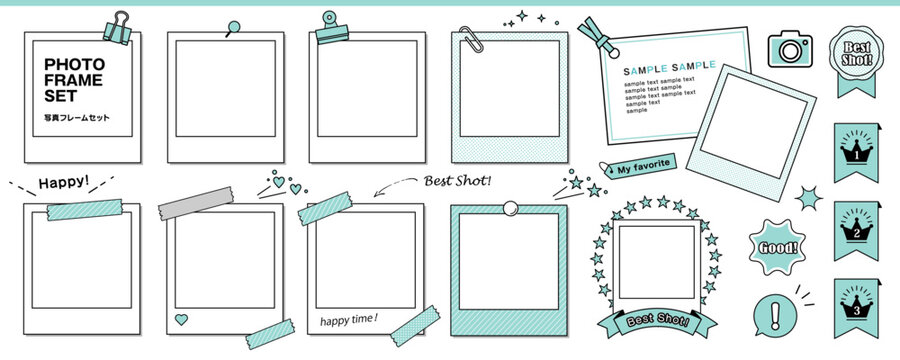 ポラロイド・写真フレームのセット