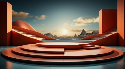 Realistic 3d podium background,  Background Image,Desktop Wallpaper Backgrounds, HD