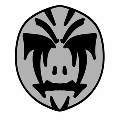 illustration of a cartoon mask