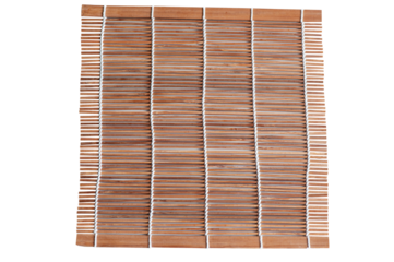Mat for rolling out sushi on a transparent background