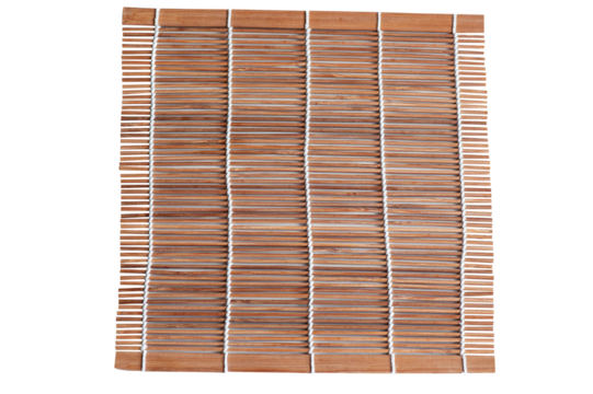 Mat for rolling out sushi on a transparent background