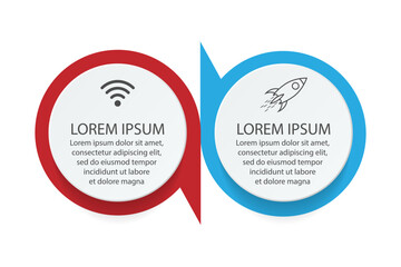 infographic template design, minimalist concept, interconnected circles with 9 steps, lines and colors in each step, good for your business presentation