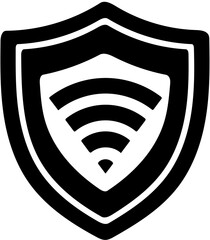 wifi with shield ico,wifi in shield icon,wifi icon,wifi protection icon