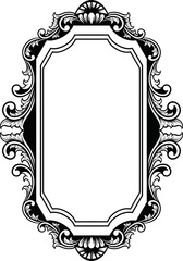 Antique mirror frame