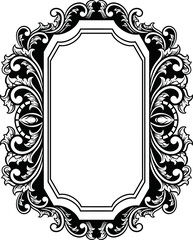 Antique mirror frame