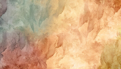 Watercolor textured background, stained, spilled tea on paper, generative ai - obrazy, fototapety, plakaty