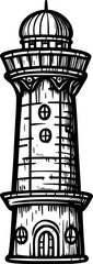tower cartoon