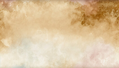 Watercolor textured background, stained, spilled tea on paper, generative ai