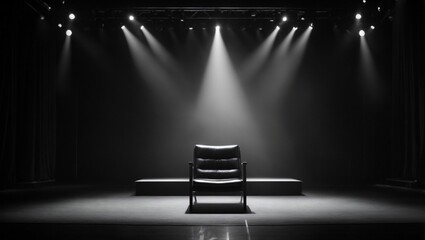 Solitude in the Spotlight: An Empty Stage