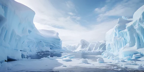 Fotobehang iceberg in polar regions © Ferooo