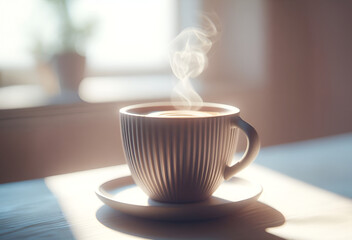 A steaming cup of coffee 3