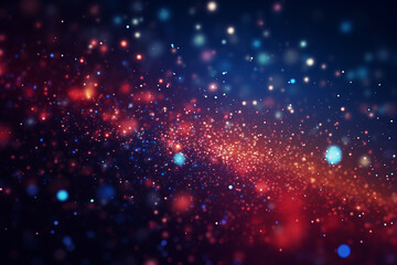 Abstract Glowing Particles Background