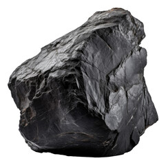 Black stone isolated.