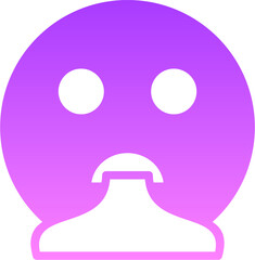 puke Glyph Gradient Icon pictogram symbol visual illustration