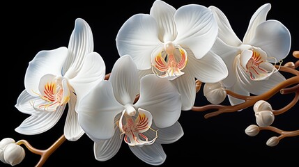 White orchids.