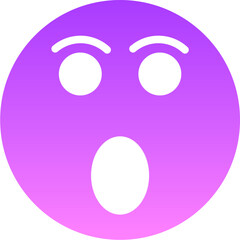 shock Glyph Gradient Icon pictogram symbol visual illustration