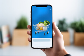 Supermarket in your pocket: order fresh food via online mobile application