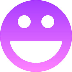 Smiley Emoji Emoticon Glyph Gradient Icon pictogram symbol visual illustration
