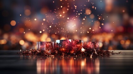 Obraz premium Creative blurred bokeh background , Background Image,Desktop Wallpaper Backgrounds, HD