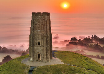 Obraz premium Glastonbury Tor