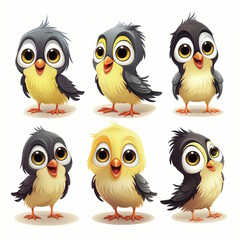 Fototapeta premium Radiant Goldfinch Cartoon - Professional Design