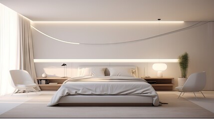 Modern room interior design created with AI
