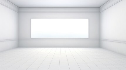 empty room with white wall