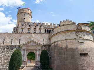 Naklejka premium Castello del Buonconsiglio in Trento, Italy.