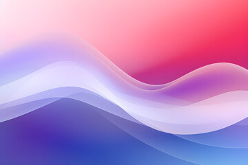 Wavy blue and pink gradients flow smoothly in an abstract design
