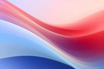 Abstract wavy design transitioning from blue to pink