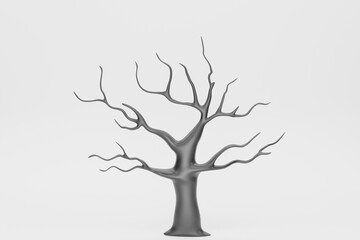 Fototapeta premium Dead tree with full moon, Halloween