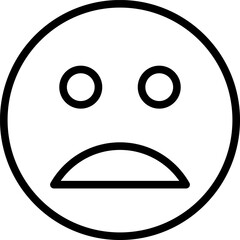 Naklejka premium crying Line Icon pictogram symbol visual illustration