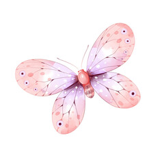 watercolor butterfly illustration isolated png transparent background.
